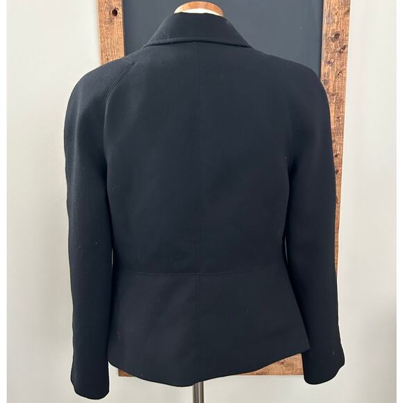 Talbots Tailored Black Blazer Jacket 12 Solid Career Modest Classic Professional - Picture 11 of 12